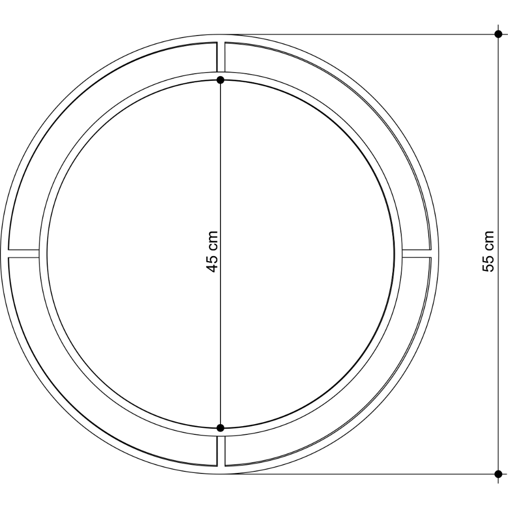 Bolla a specchio rotonda