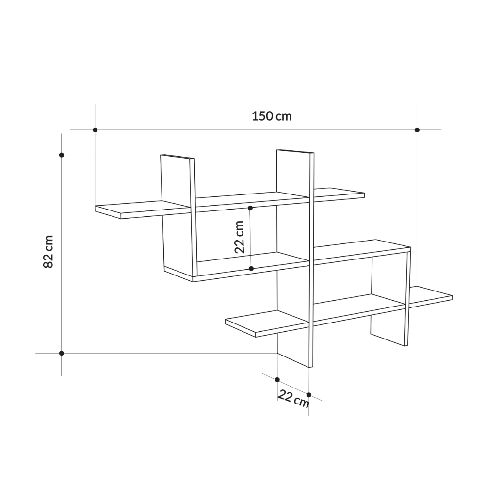 Etagère murale Halic