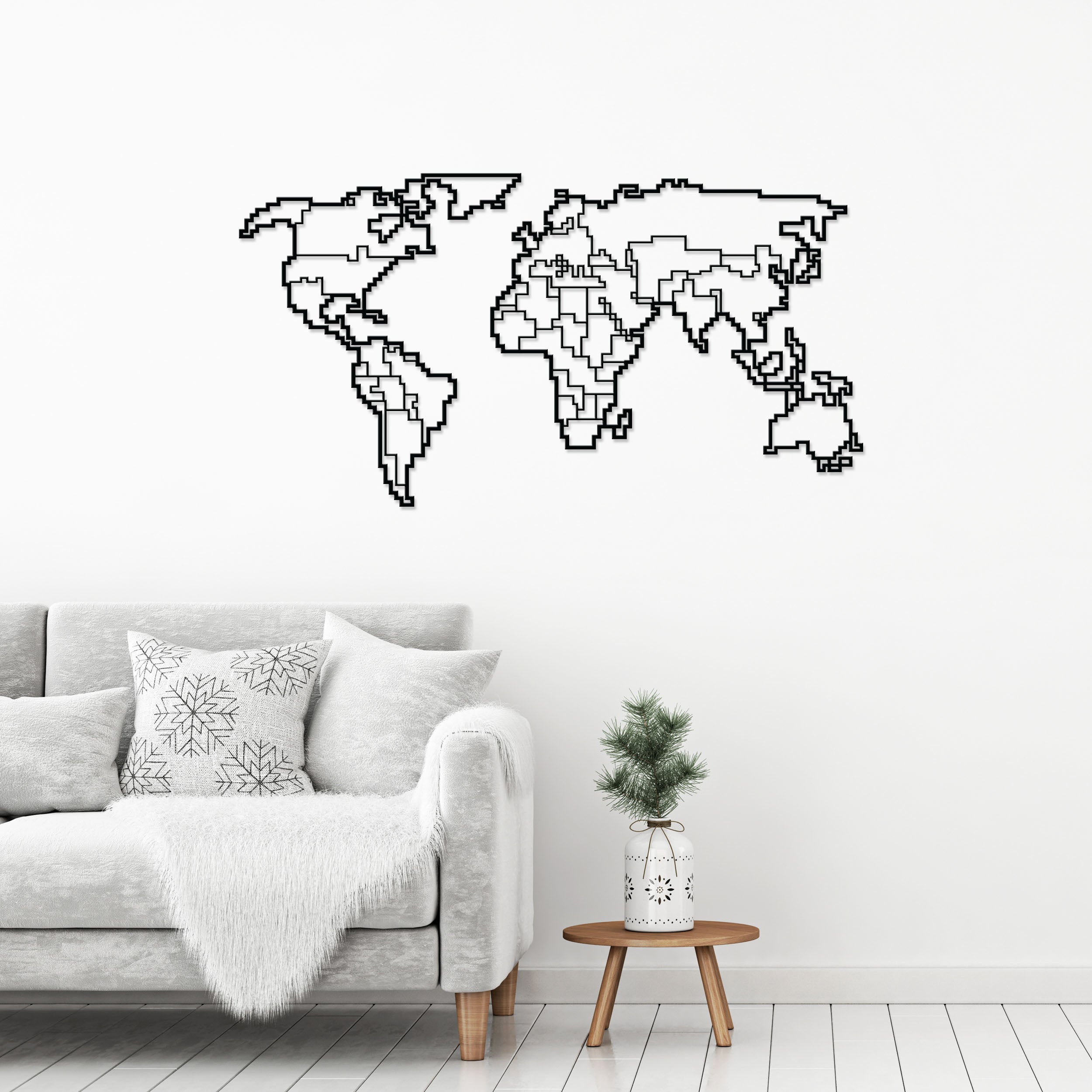 Carte du monde d’art mural