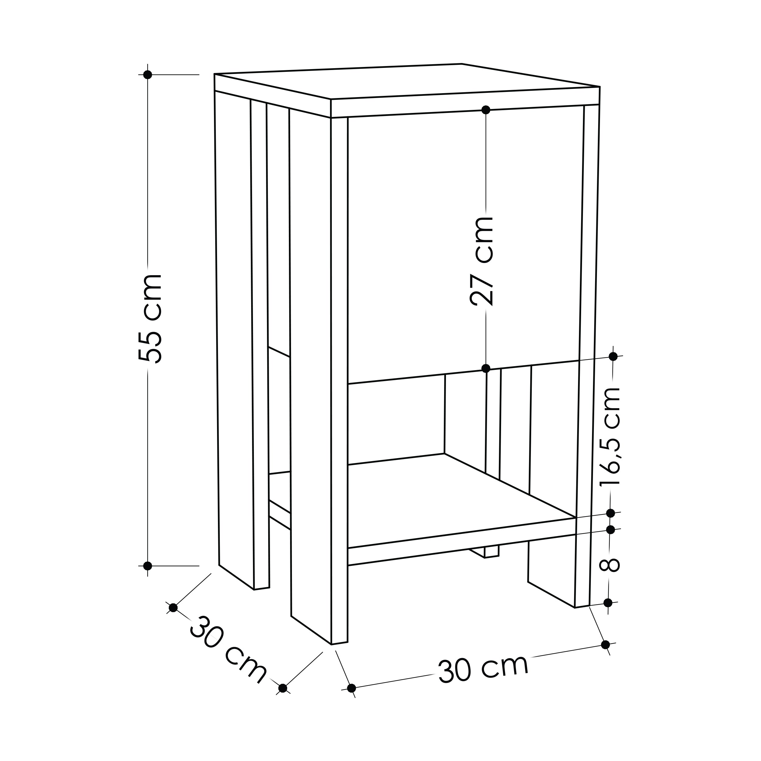 Table de chevet Ema