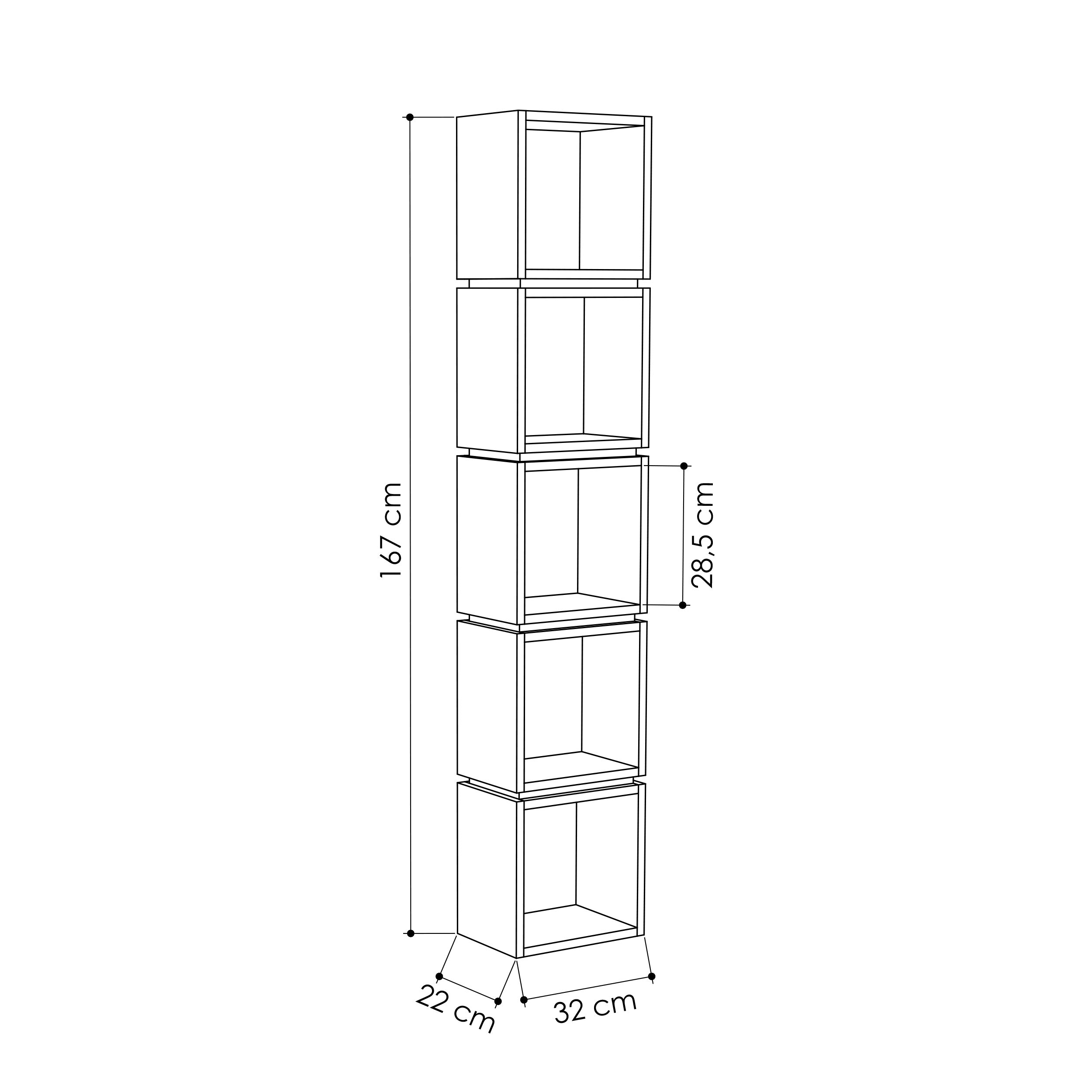 Multi Bücherregal