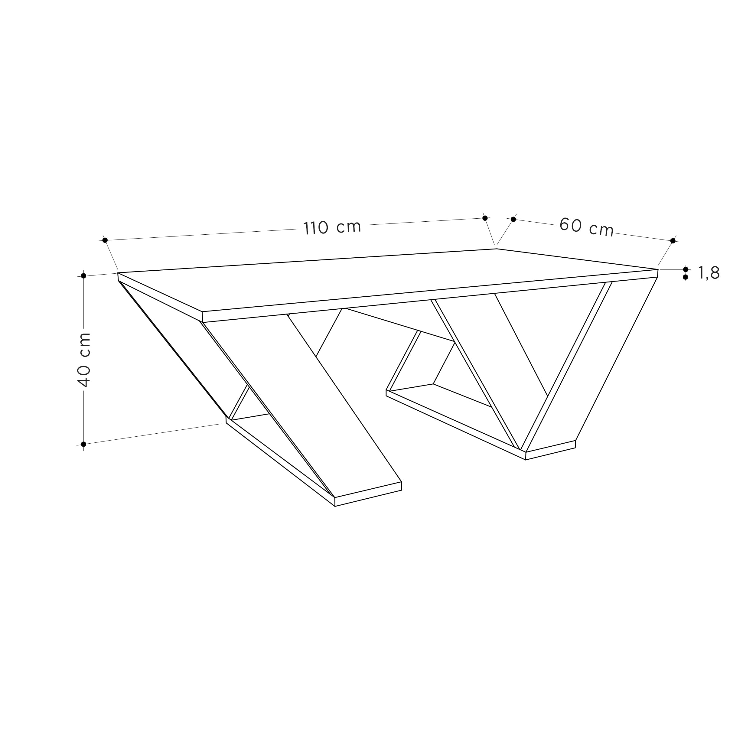 Table basse Pipra