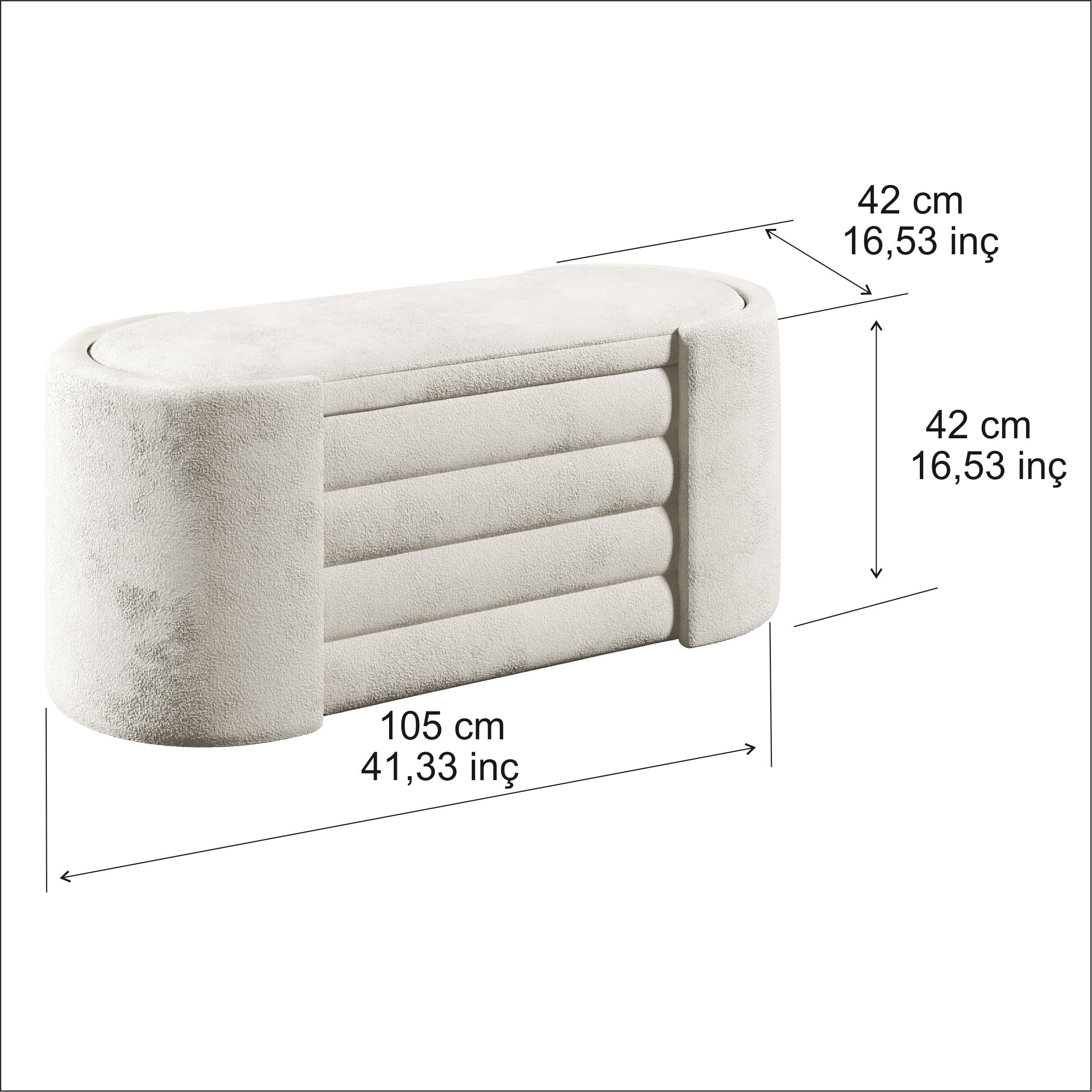 Rosita Sitzbank mit Truhe